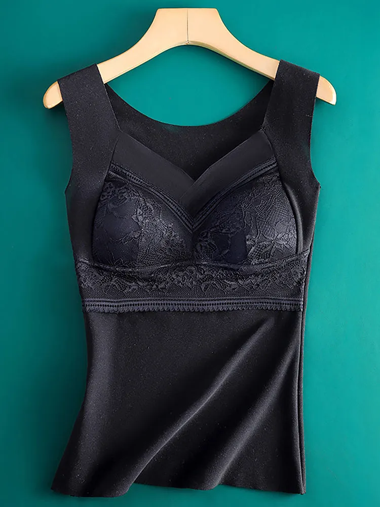 2-in-1 V-neck Dralon Bottoming Thermal Vest