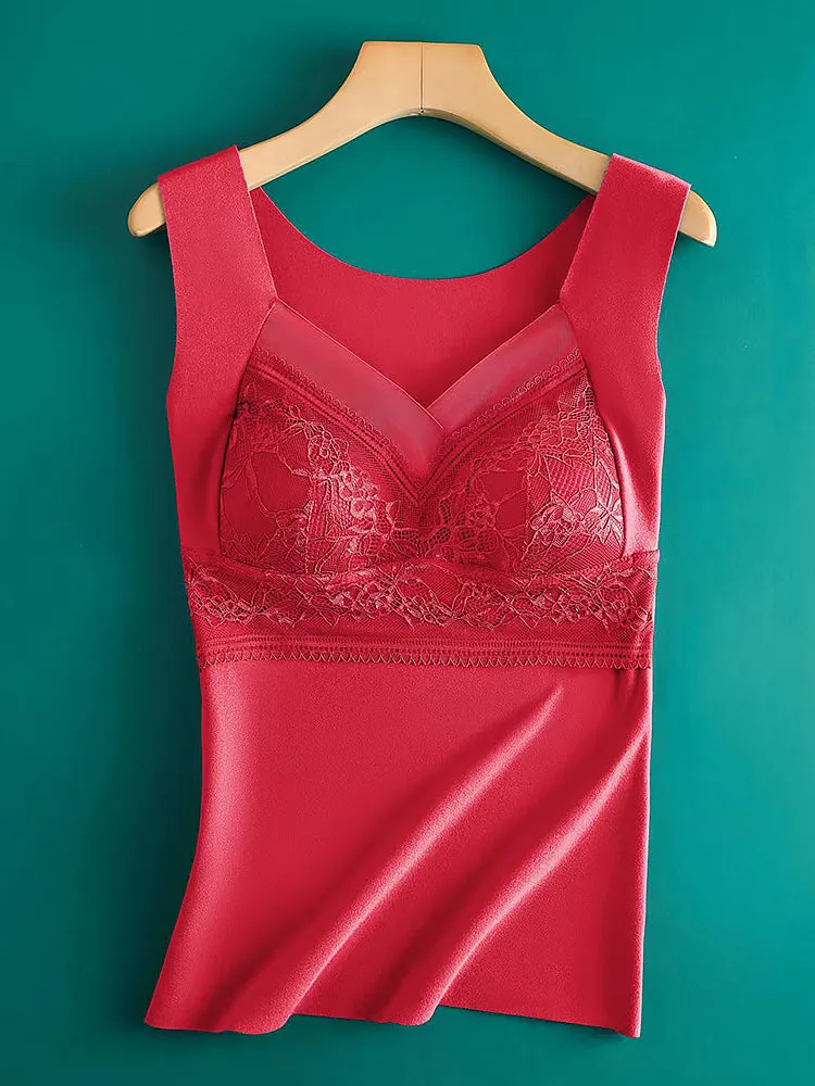 2-in-1 V-neck Dralon Bottoming Thermal Vest