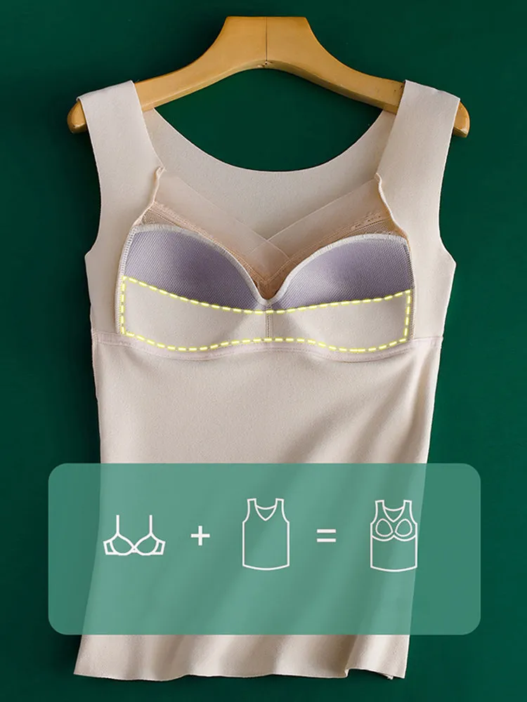 2-in-1 V-neck Dralon Bottoming Thermal Vest