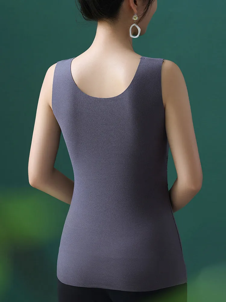 2-in-1 V-neck Dralon Bottoming Thermal Vest