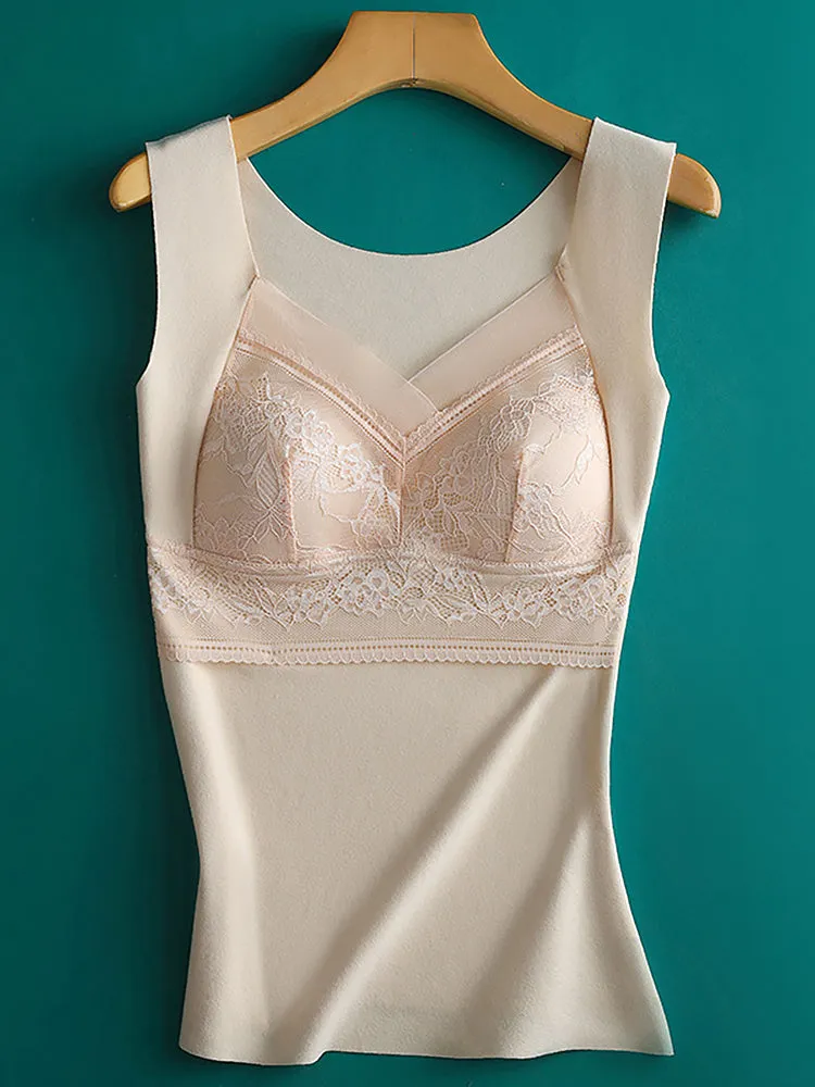 2-in-1 V-neck Dralon Bottoming Thermal Vest