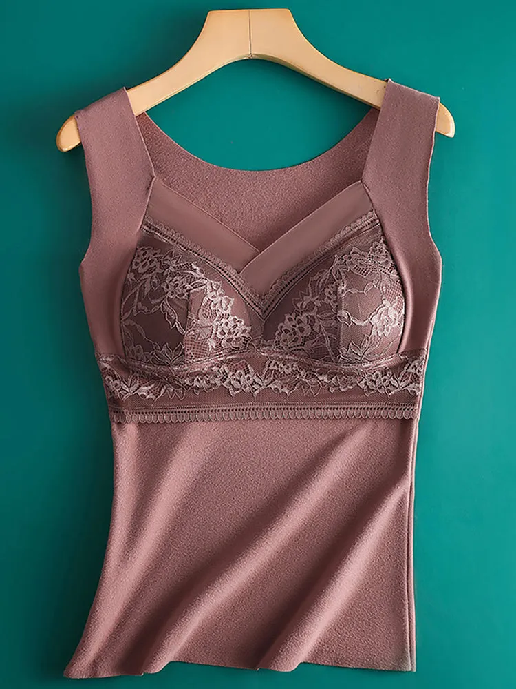 2-in-1 V-neck Dralon Bottoming Thermal Vest