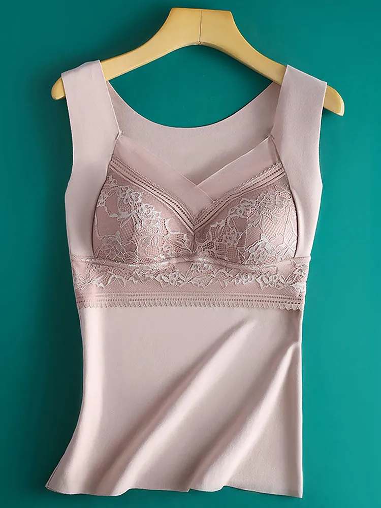 2-in-1 V-neck Dralon Bottoming Thermal Vest