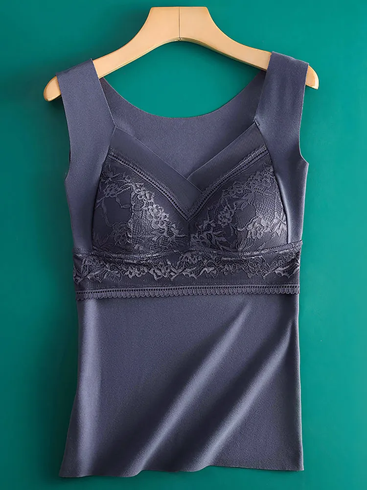 2-in-1 V-neck Dralon Bottoming Thermal Vest
