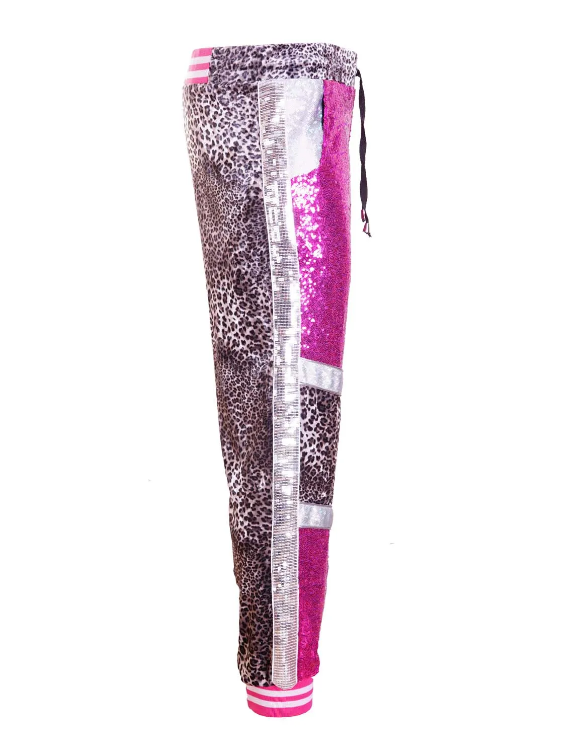 2 LEFT! (2XL) &  (3XL) Sassy Snow Leopard | Jazzy Joggers | Unisex