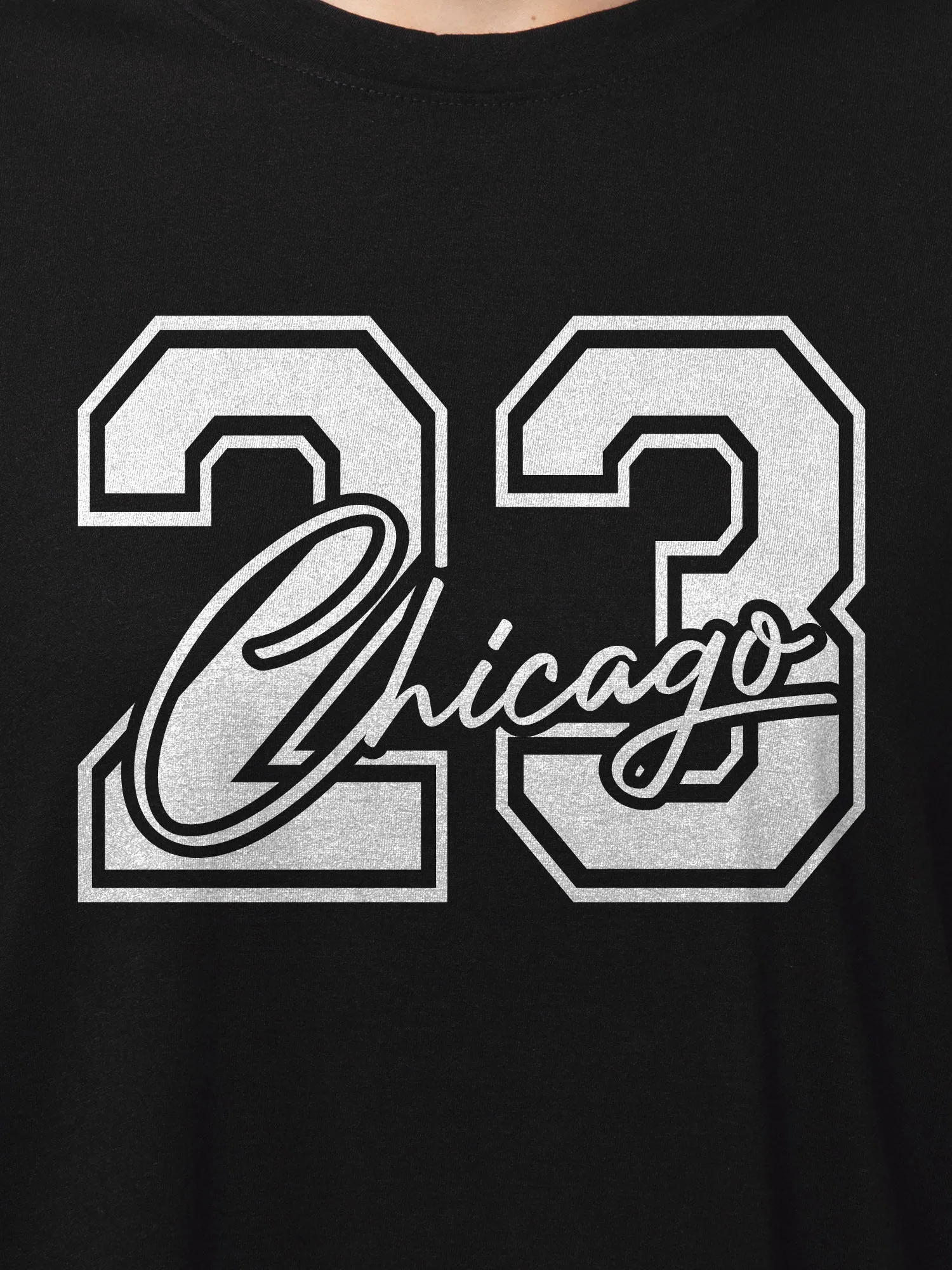 23 Chicago Cotton Mens T Shirt and Shorts Combo Set (Plus Size)