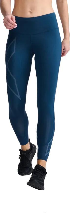2XU Women&#x27;s Light Speed Mid-Rise Compression Tights Moonlight/Moonlight Reflective | Buy 2XU Women&#x27;s Light Speed Mid-Rise Compression Tights Moonlight/Moonlight Reflective here | Outnorth