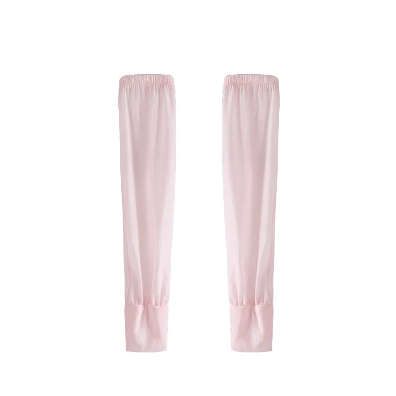 7945 Long Ultra-Thin Lace Gloves Sun UV Protection Cooling Mesh Tulle Sunscreen Sleeves Fingerless Arms Sleeves