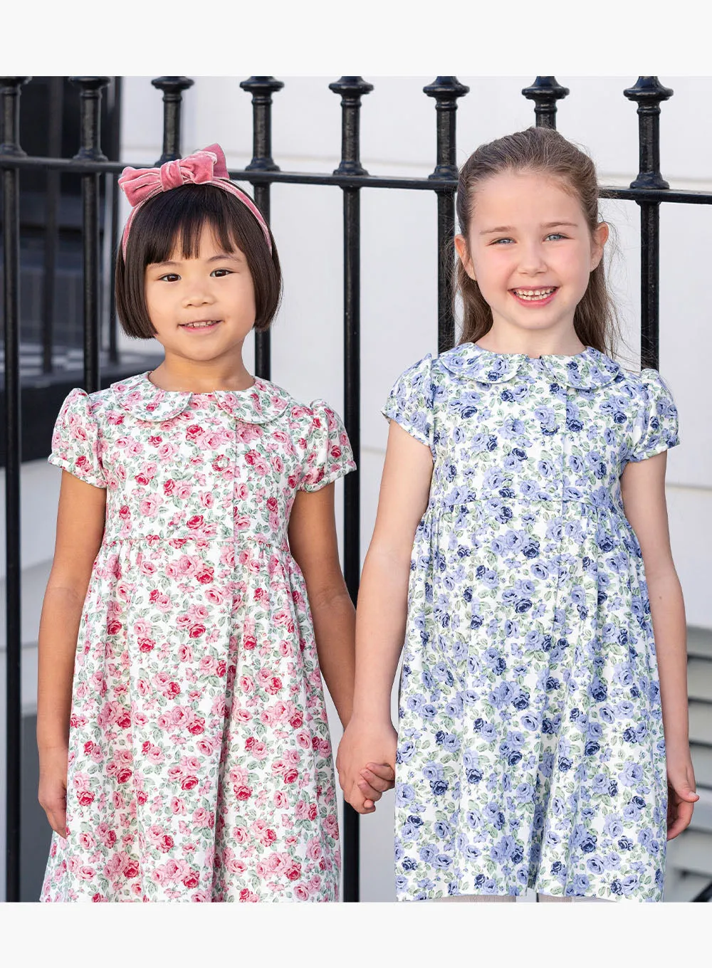 Alice Double Breasted Dress in Blue Rose