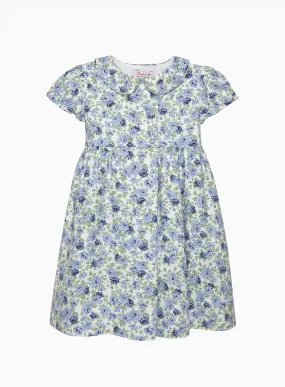 Alice Double Breasted Dress in Blue Rose