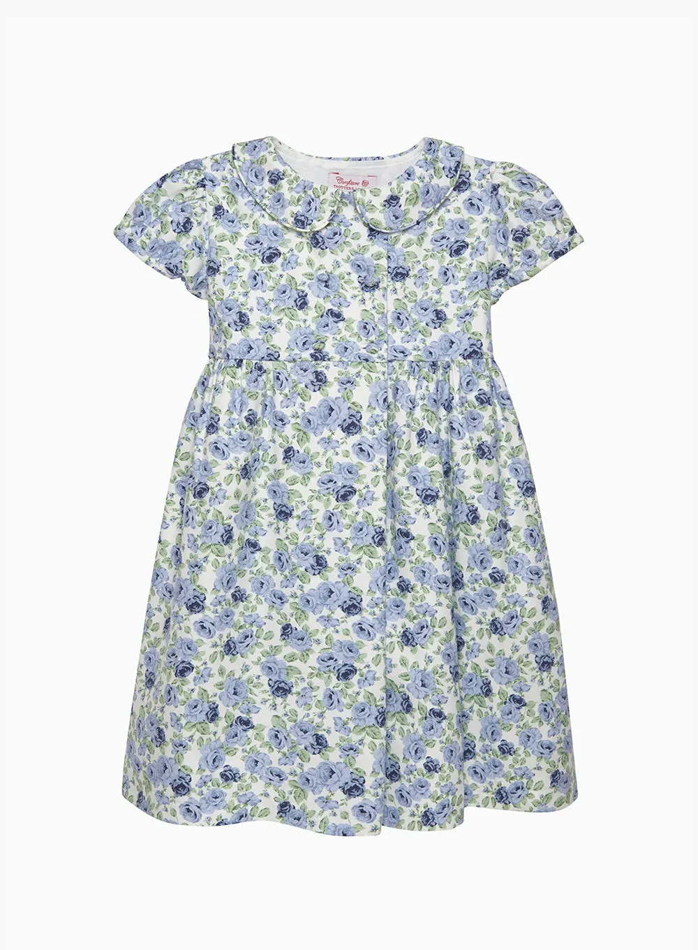 Alice Double Breasted Dress in Blue Rose