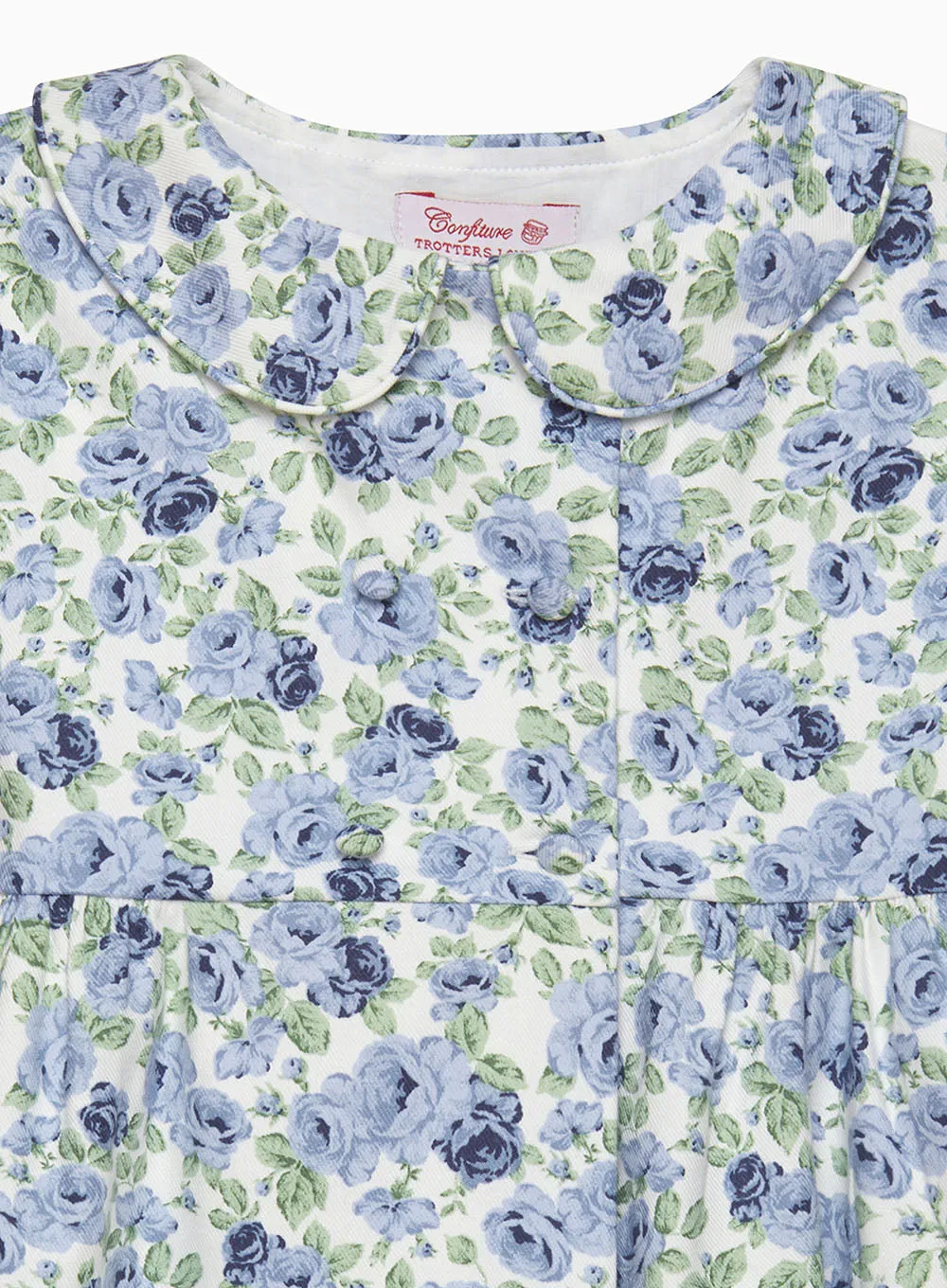 Alice Double Breasted Dress in Blue Rose