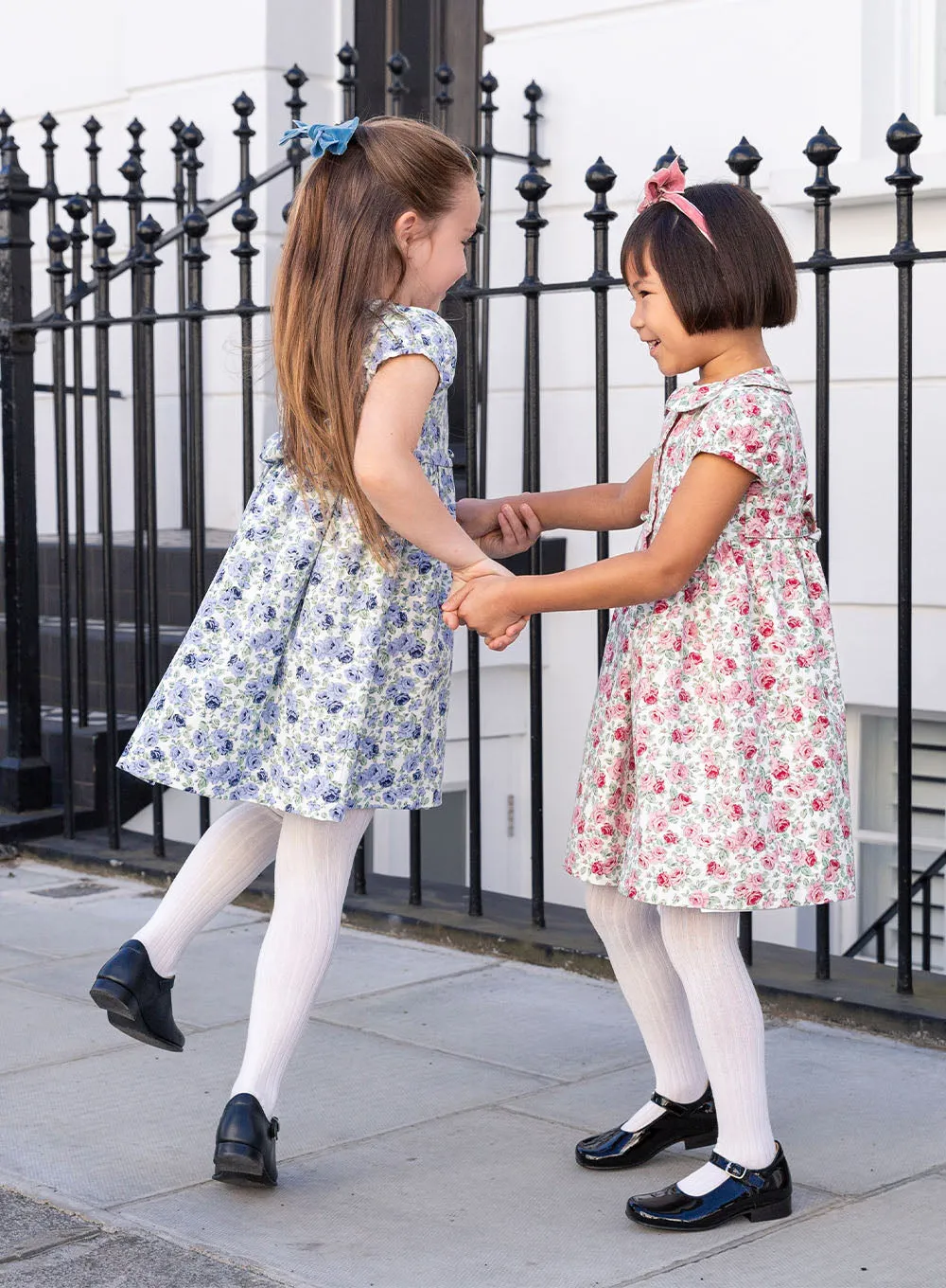 Alice Double Breasted Dress in Blue Rose