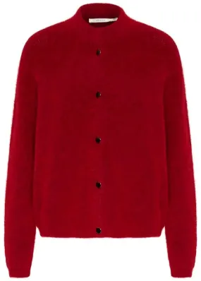 ALPHAGZ SHORT CARDIGAN | HAUTE RED MELANGE