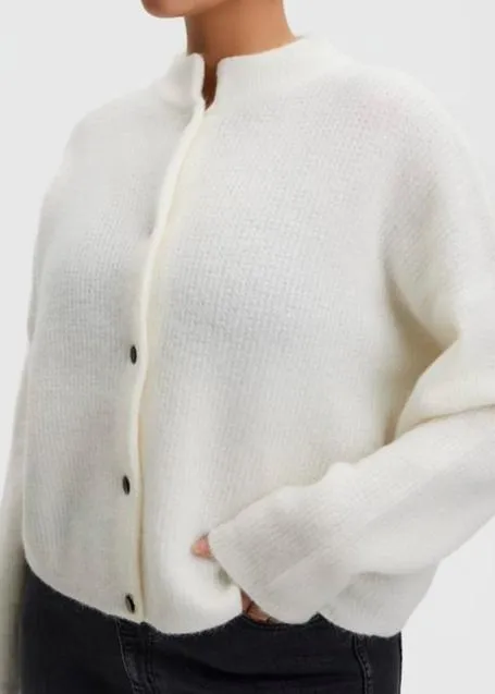 ALPHAGZ SHORT CARDIGAN | IVORY