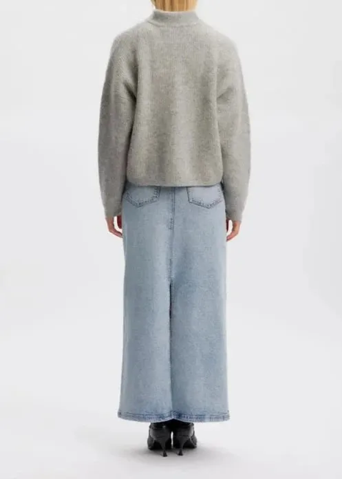ALPHAGZ SHORT CARDIGAN | LIGHT GREY MELANGE