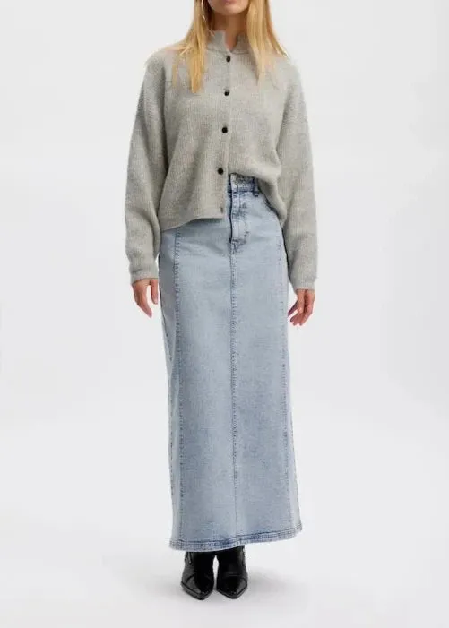 ALPHAGZ SHORT CARDIGAN | LIGHT GREY MELANGE