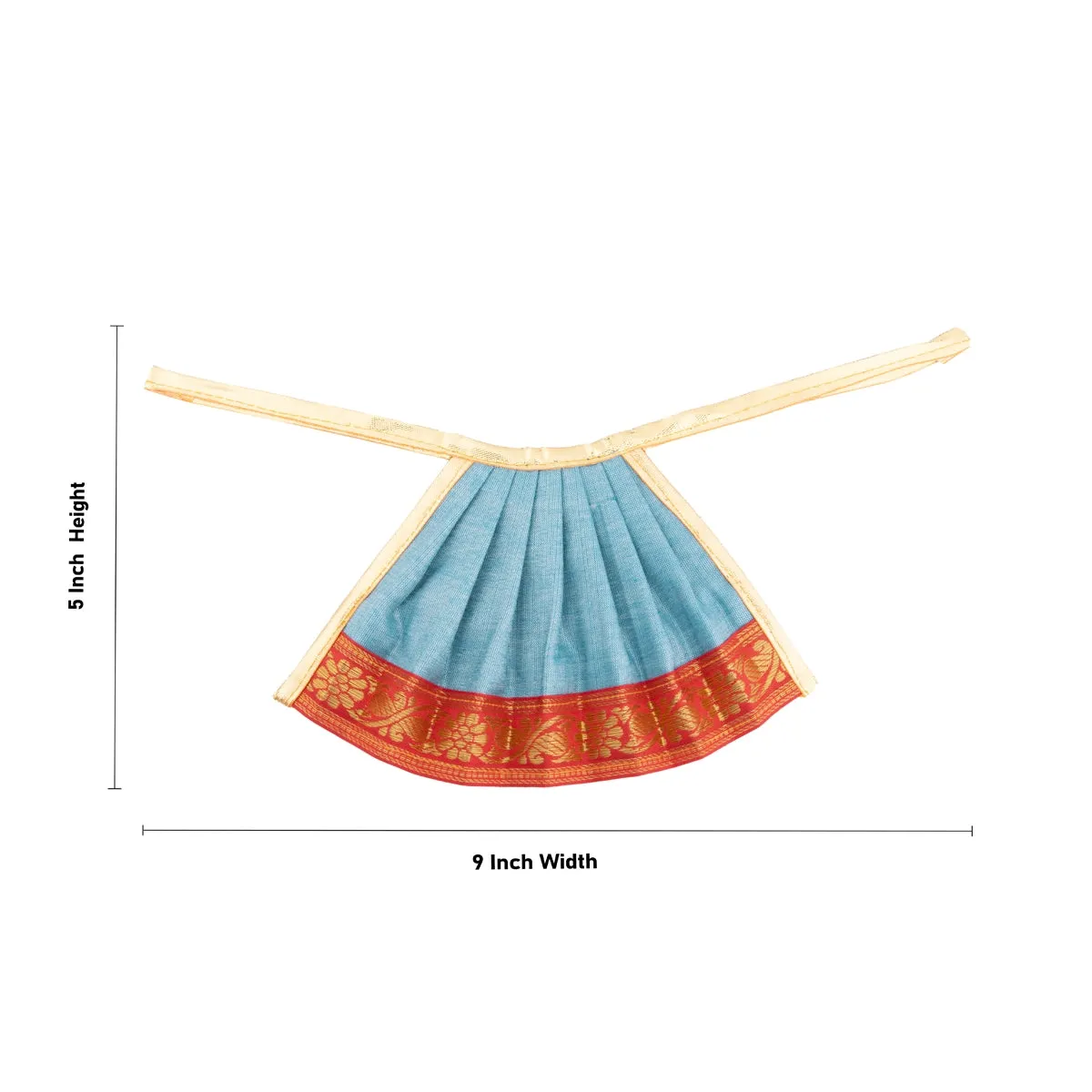 Amman Pavadai - 5 x 9 Inches | Tissue Silk Devi Vastra/ Mata Dress/ Mata Poshak for Deity/ Assorted Colours