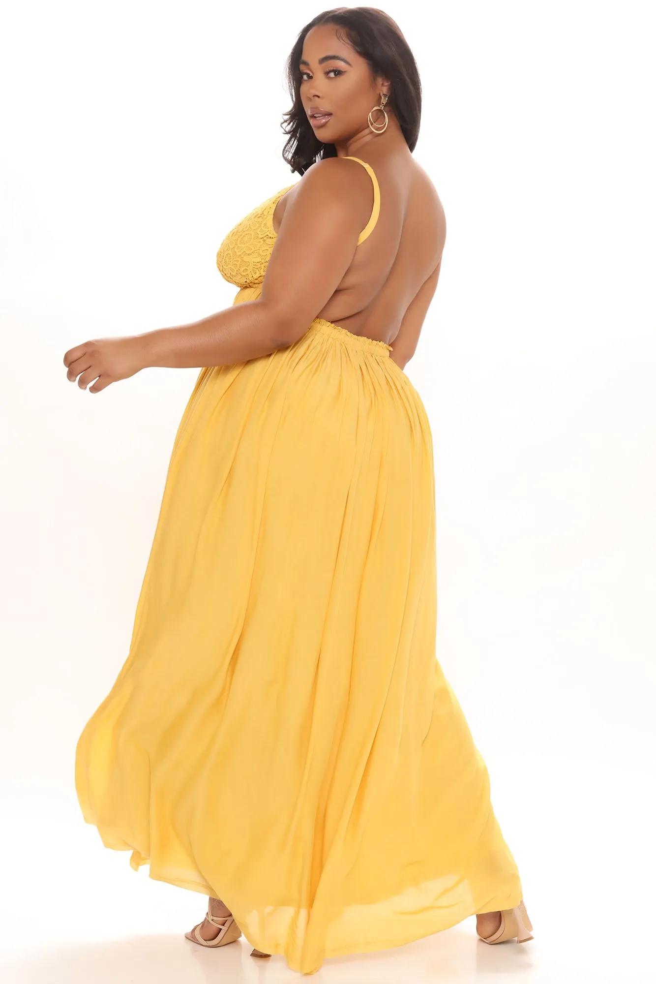 Ancient Rome Dress - Mustard