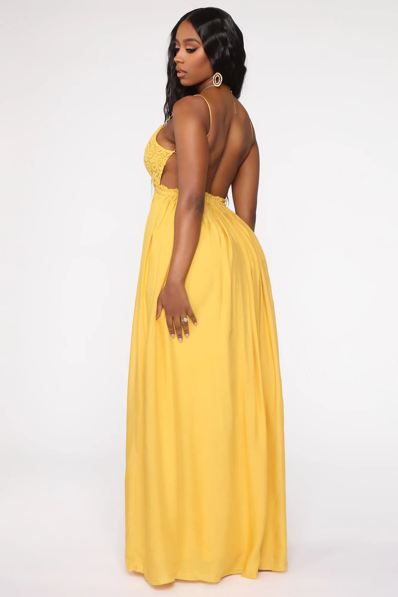 Ancient Rome Dress - Mustard