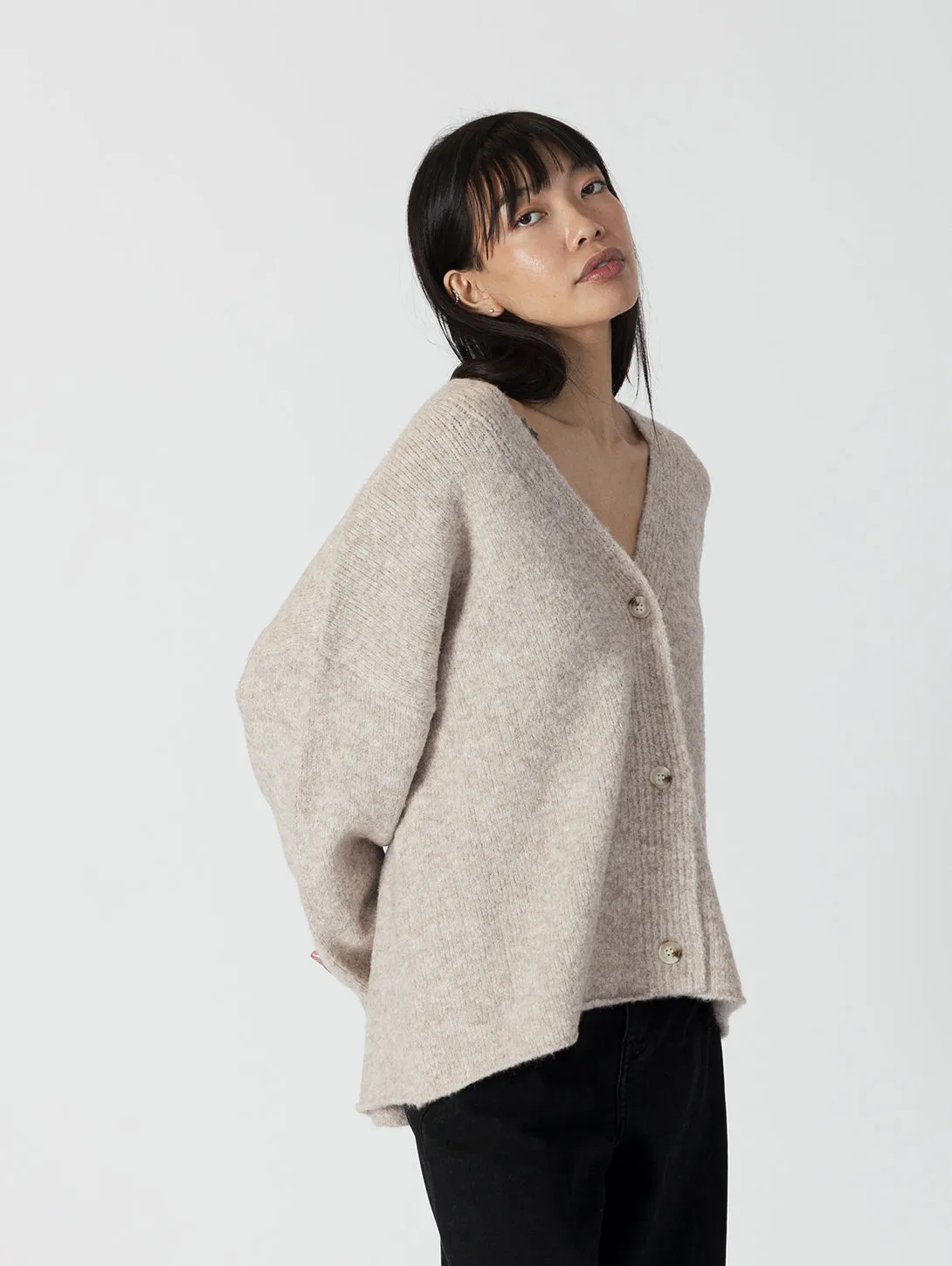Asher Oversized Cardigan - Oat
