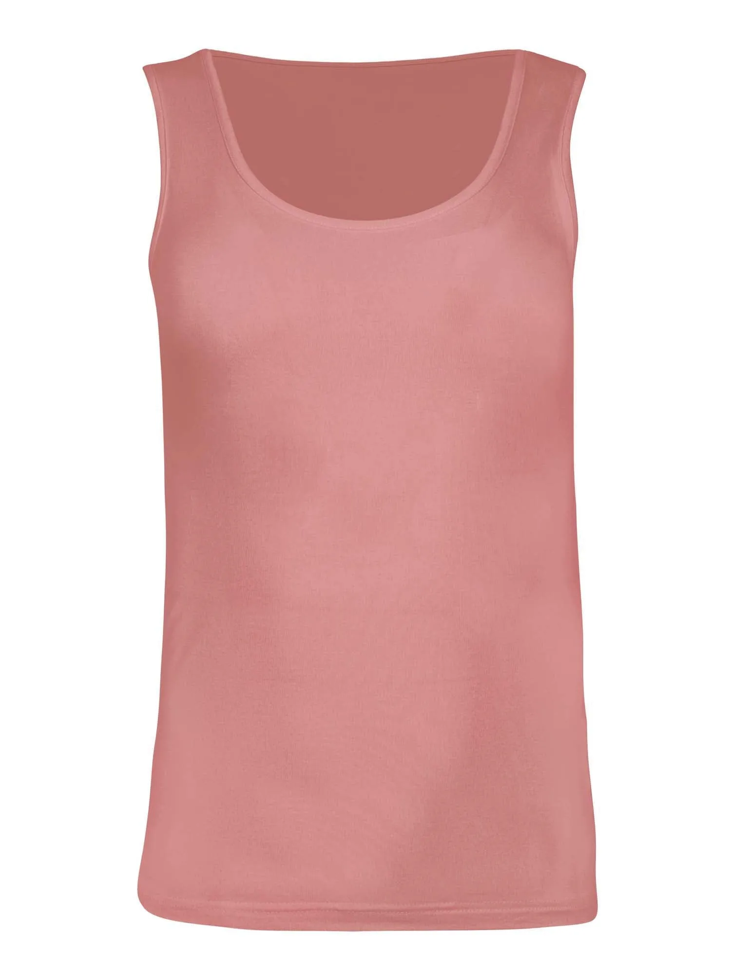 Bamboo Classic Singlet - Pink Clay