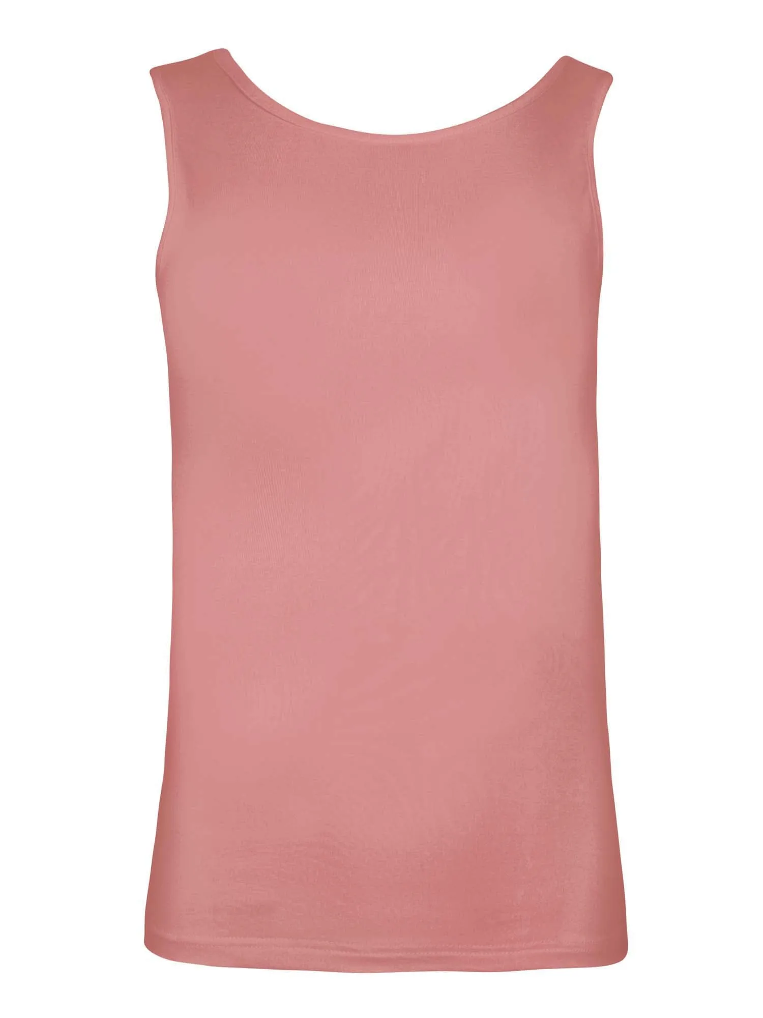 Bamboo Classic Singlet - Pink Clay