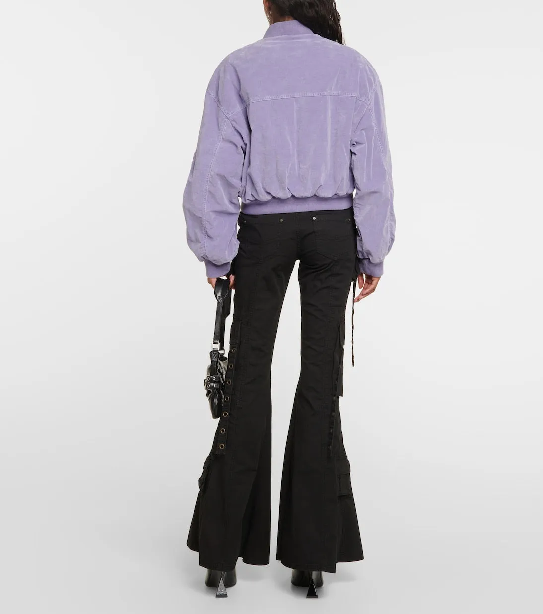 Blumarine velvet bomber jacket, purple