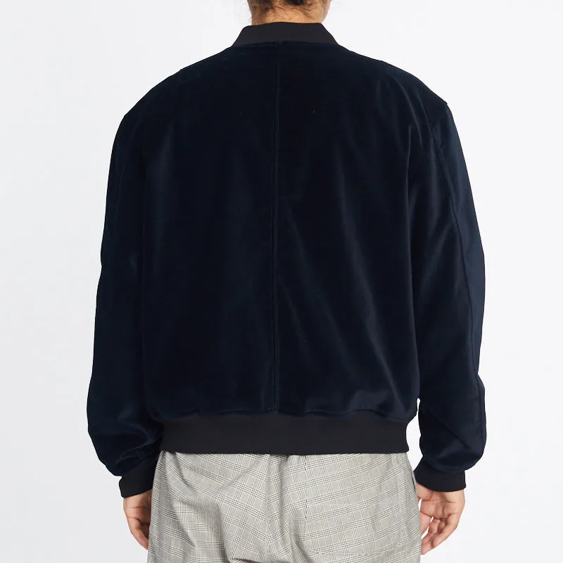 Bomber Jacket - Navy Velvet