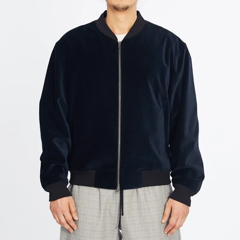 Bomber Jacket - Navy Velvet