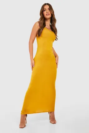 Boohoo Basic Maxi Dress, Mustard