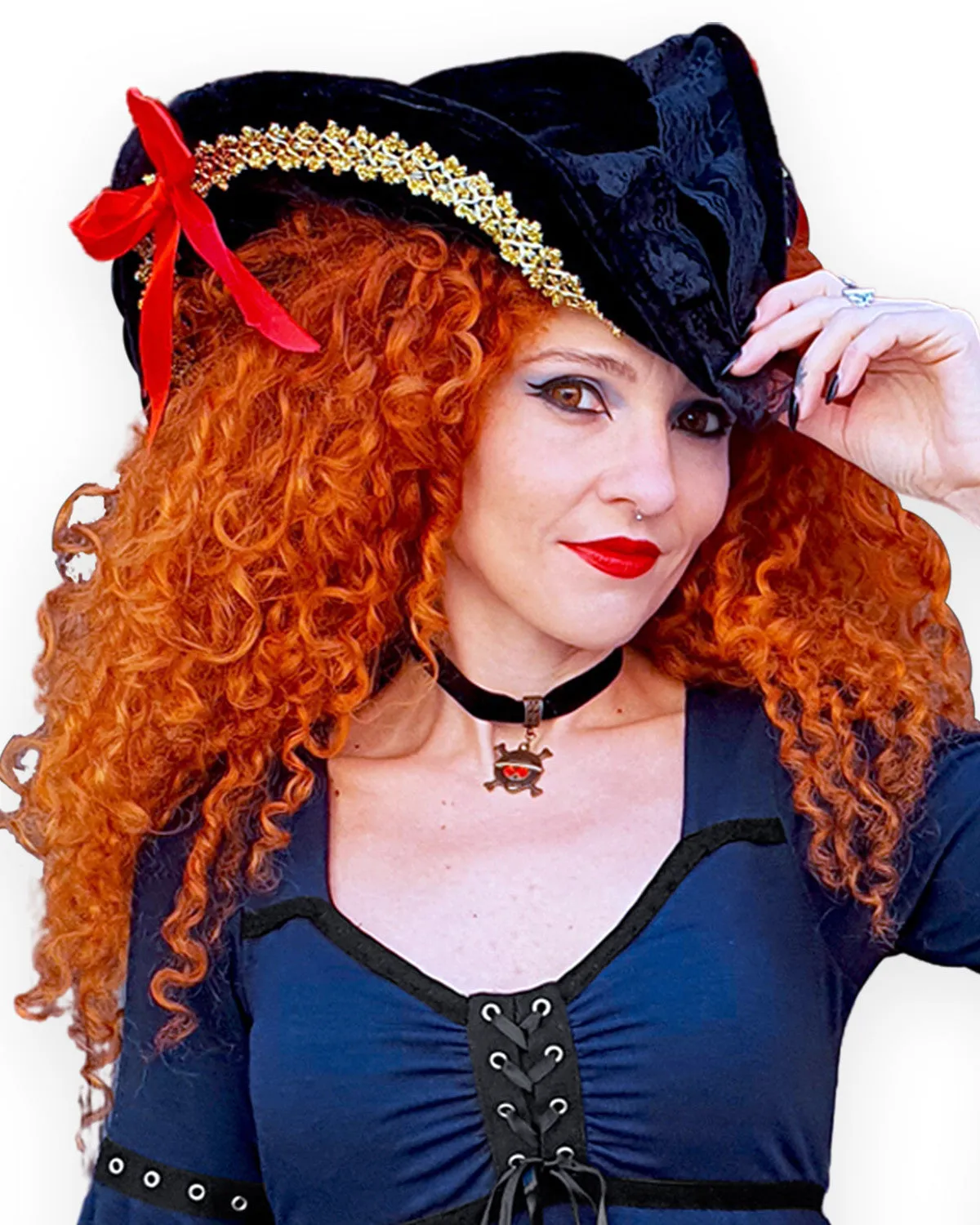 Buccaneer Pirate Costume with Ofelia Top, Midnight