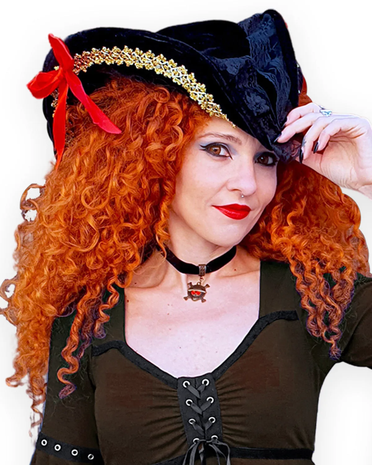 Buccaneer Pirate Costume with Ofelia Top, Walnut