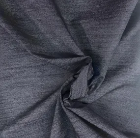 Cotton Textured Stretch Denim - Indigo