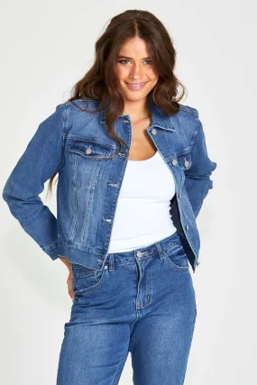 Darcy Denim Jacket in Washed Blue