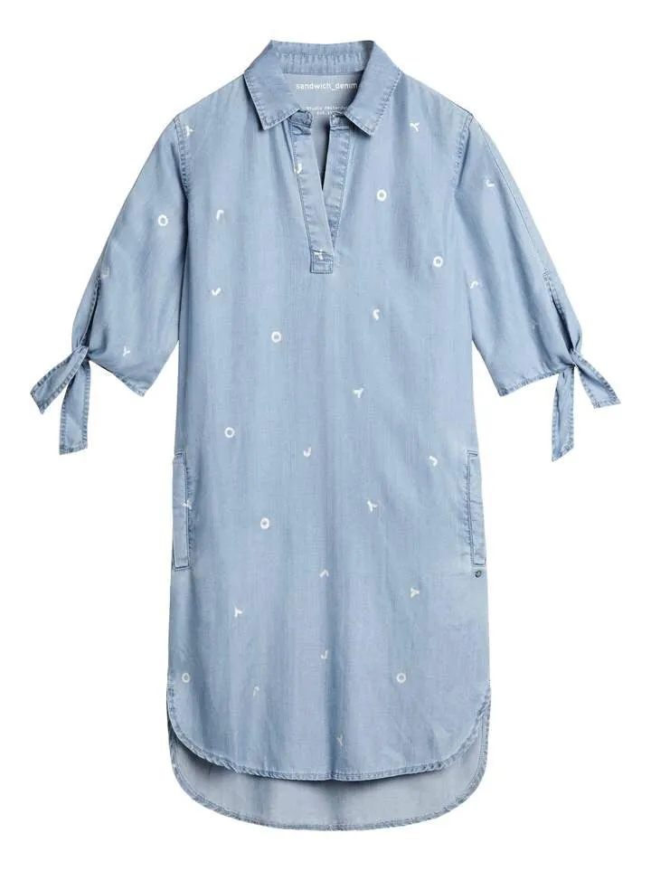 DENIM BLOUSE DRESS