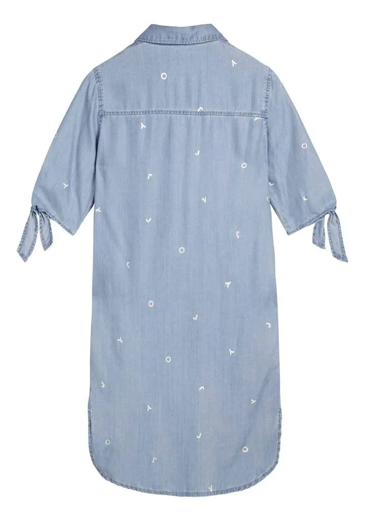 DENIM BLOUSE DRESS