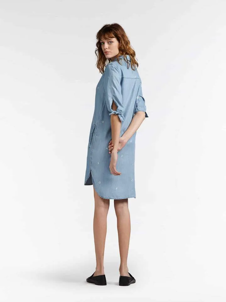 DENIM BLOUSE DRESS