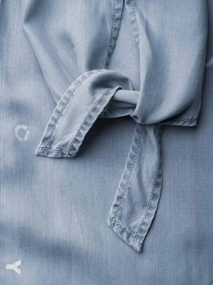 DENIM BLOUSE DRESS