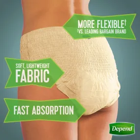 Depend 47915 Adult Absorbent Underwear, Case of 38