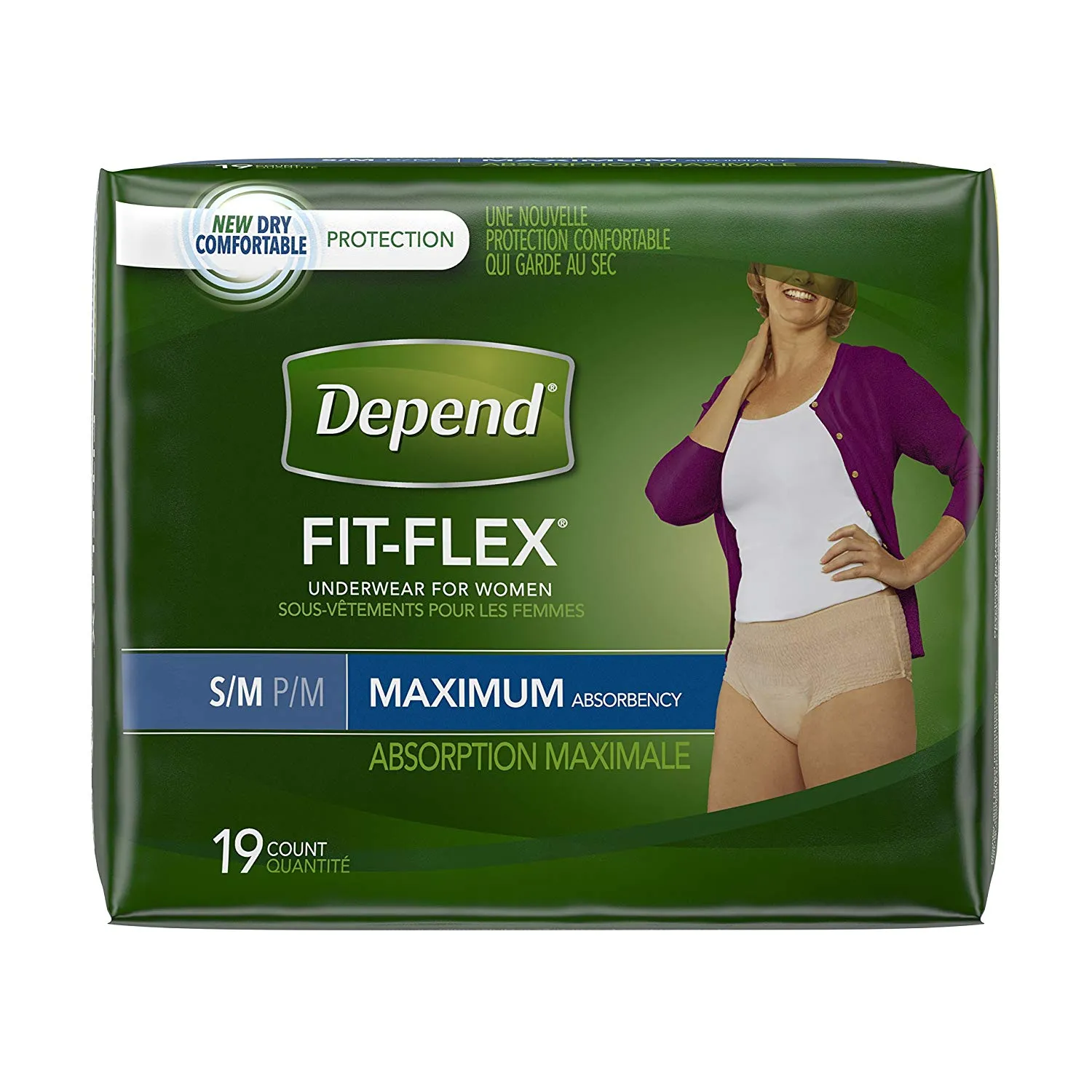 Depend 47915 Adult Absorbent Underwear, Case of 38
