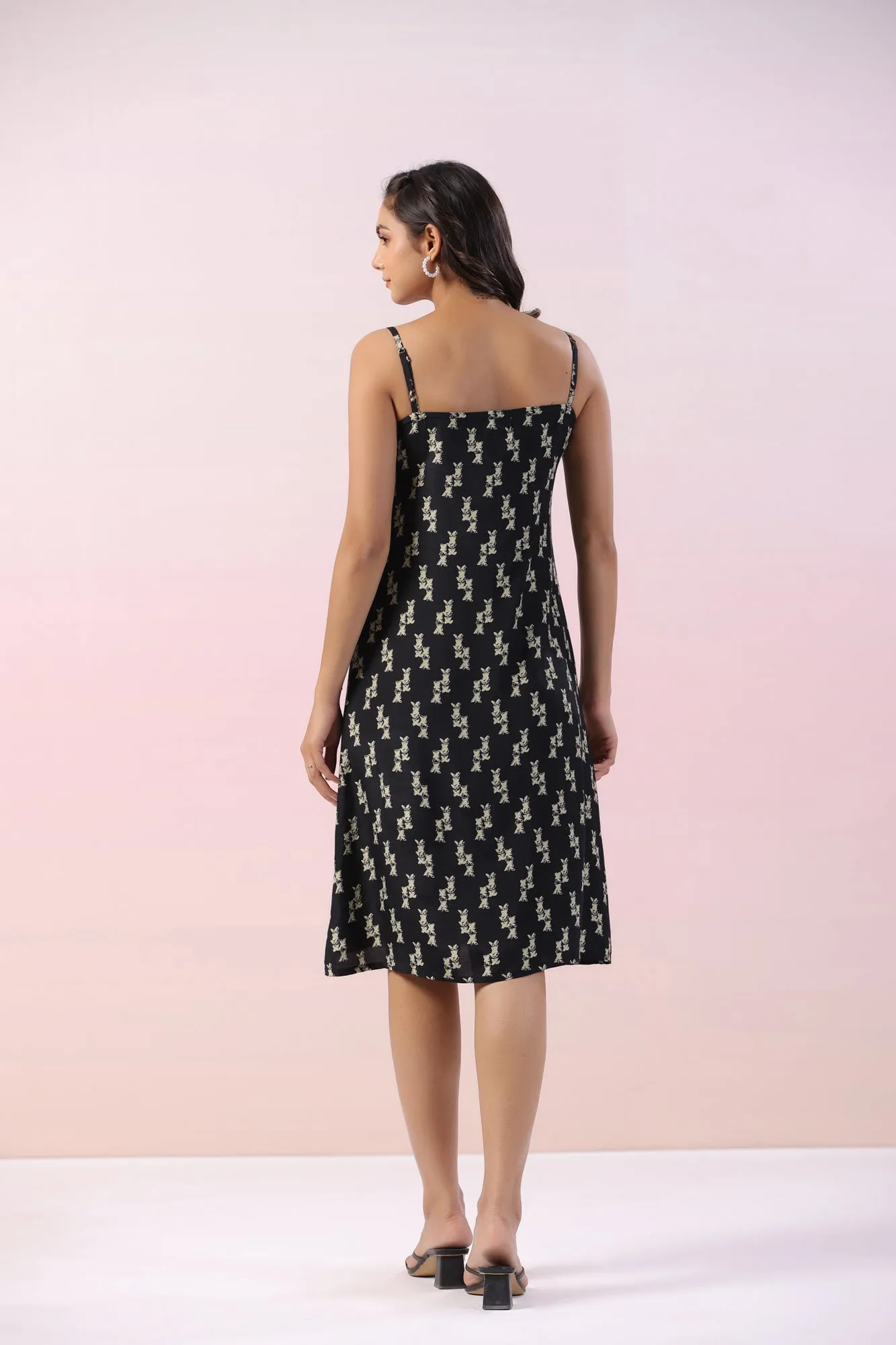 Dicentra Black Motif Russian Dress