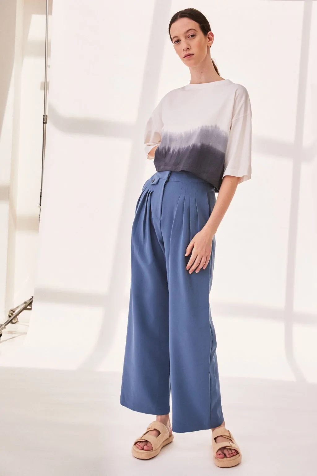 DIJ210 CROP T-SHIRT DIP DYED JERSEY