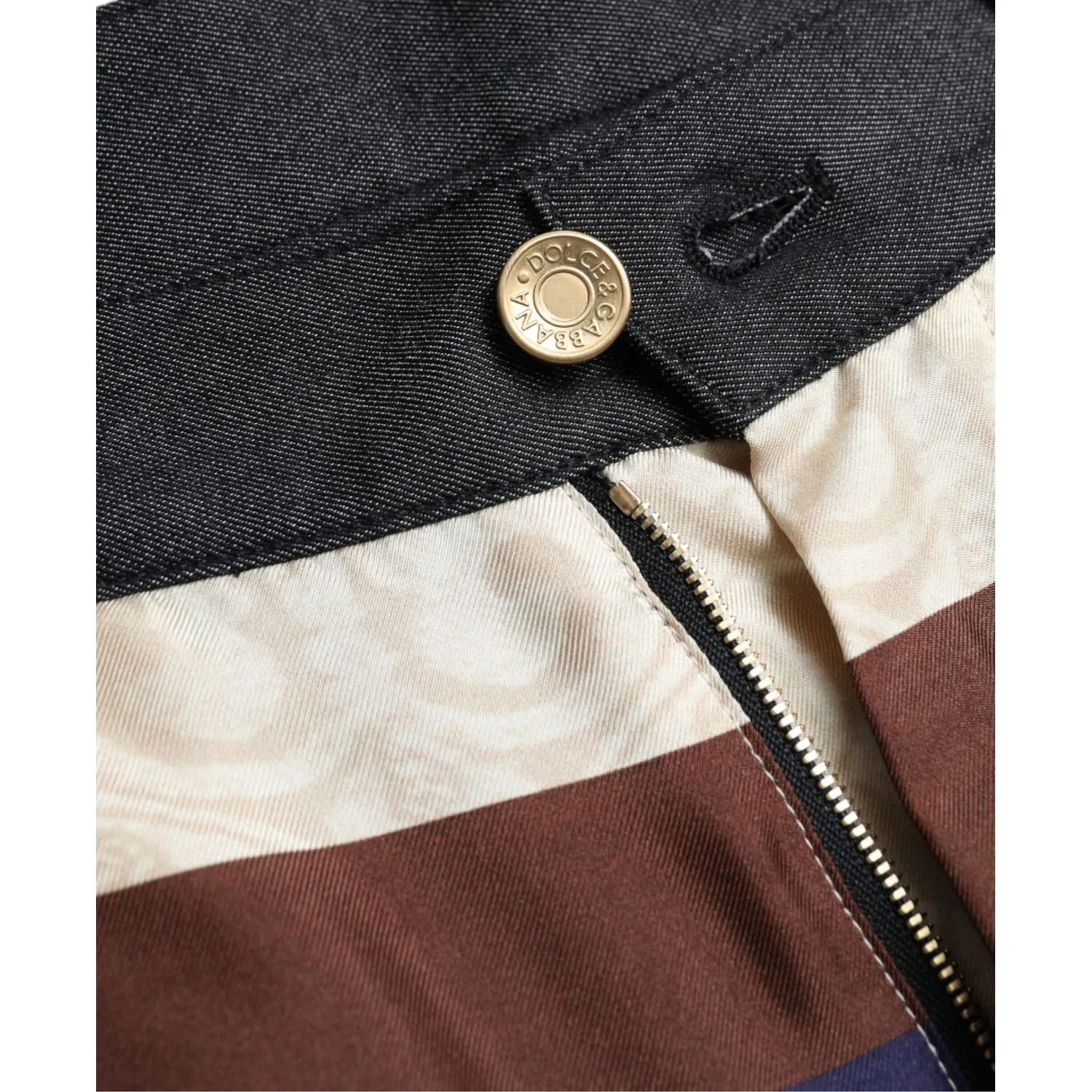 Dolce & Gabbana Elegant Silk Skinny Pants with Heraldic Print