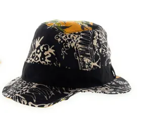 Dolce & Gabbana Silk Yellow Lemon Printed Sun Hat