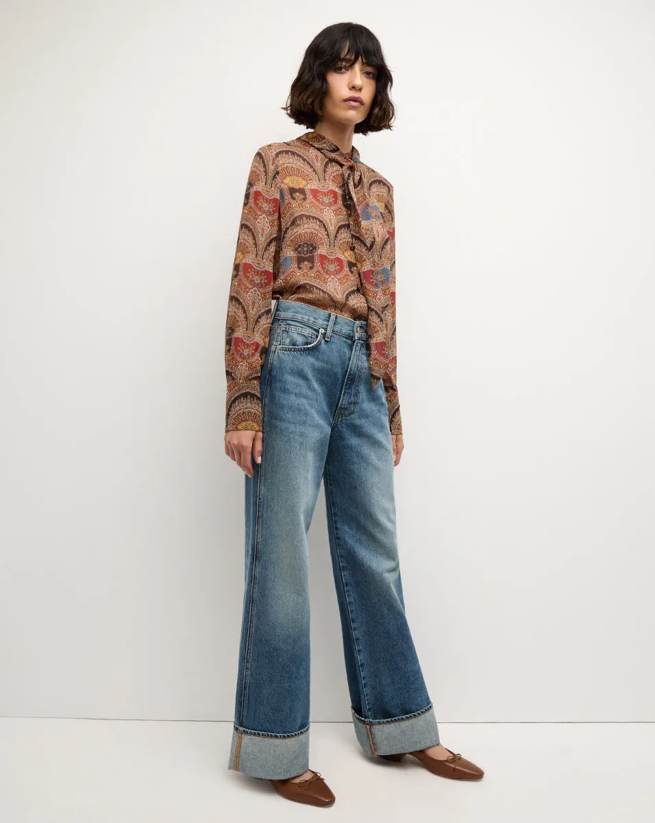 Elaine Silk Bow Blouse