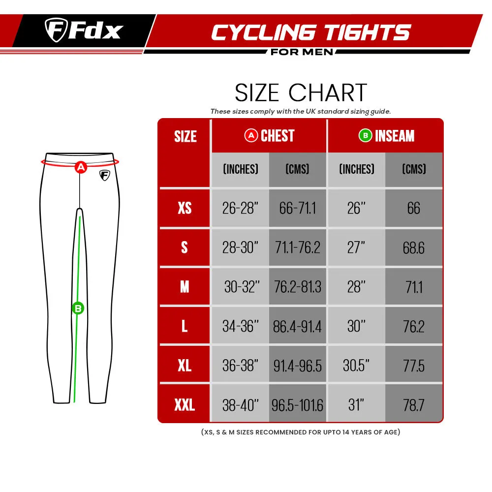 Fdx Heatchaser Blue Men's & Boy's Compression Cycling Tights