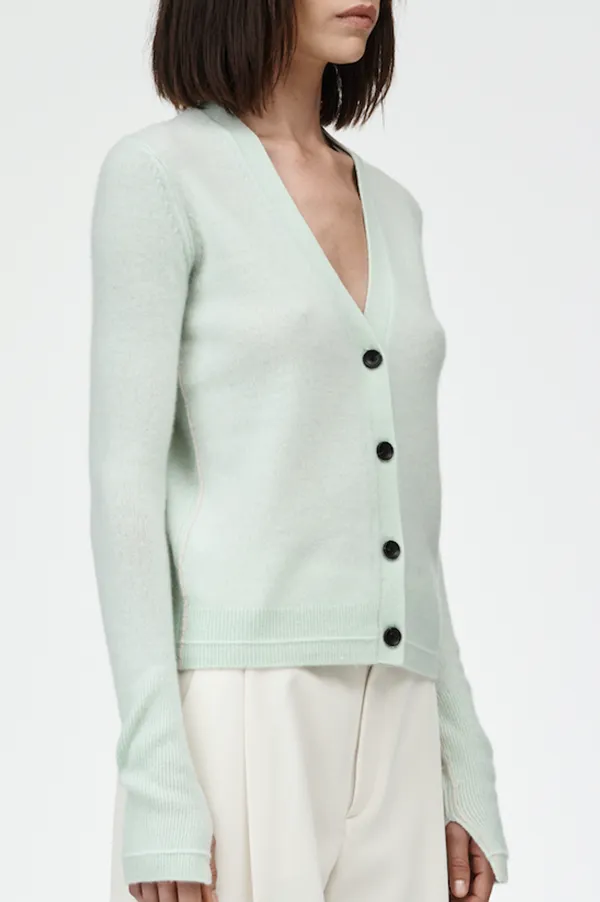 Featherweight Slim Cardigan in Sea Glass (Sold Out)