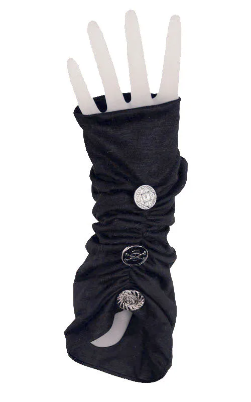 Fingerless Gloves Scrunched - Assorted Jersey Knits