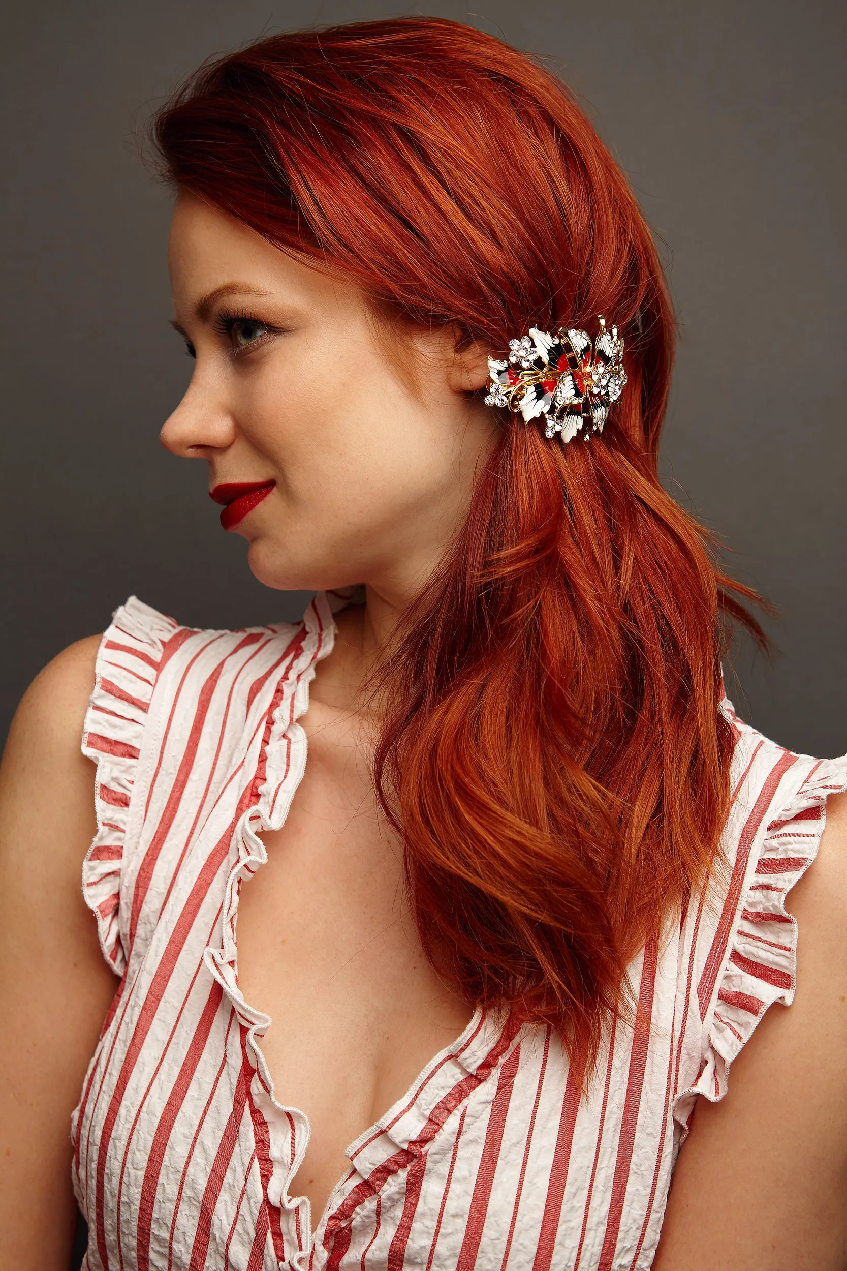 Flower Hair Clip Vintage Inspired